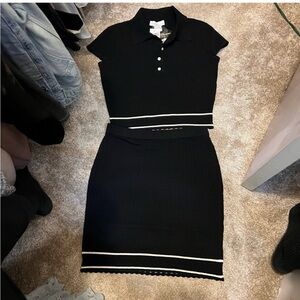 House of Harlow 2 piece knit skirt set